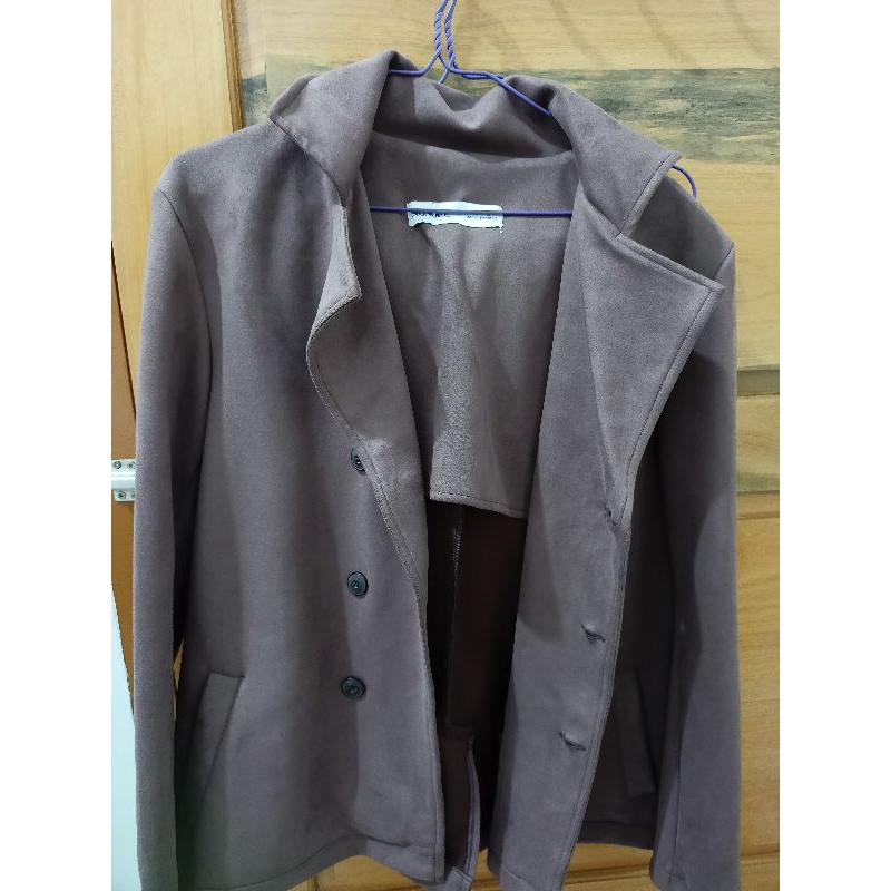 Signore Blazer Suede Taupe Size S