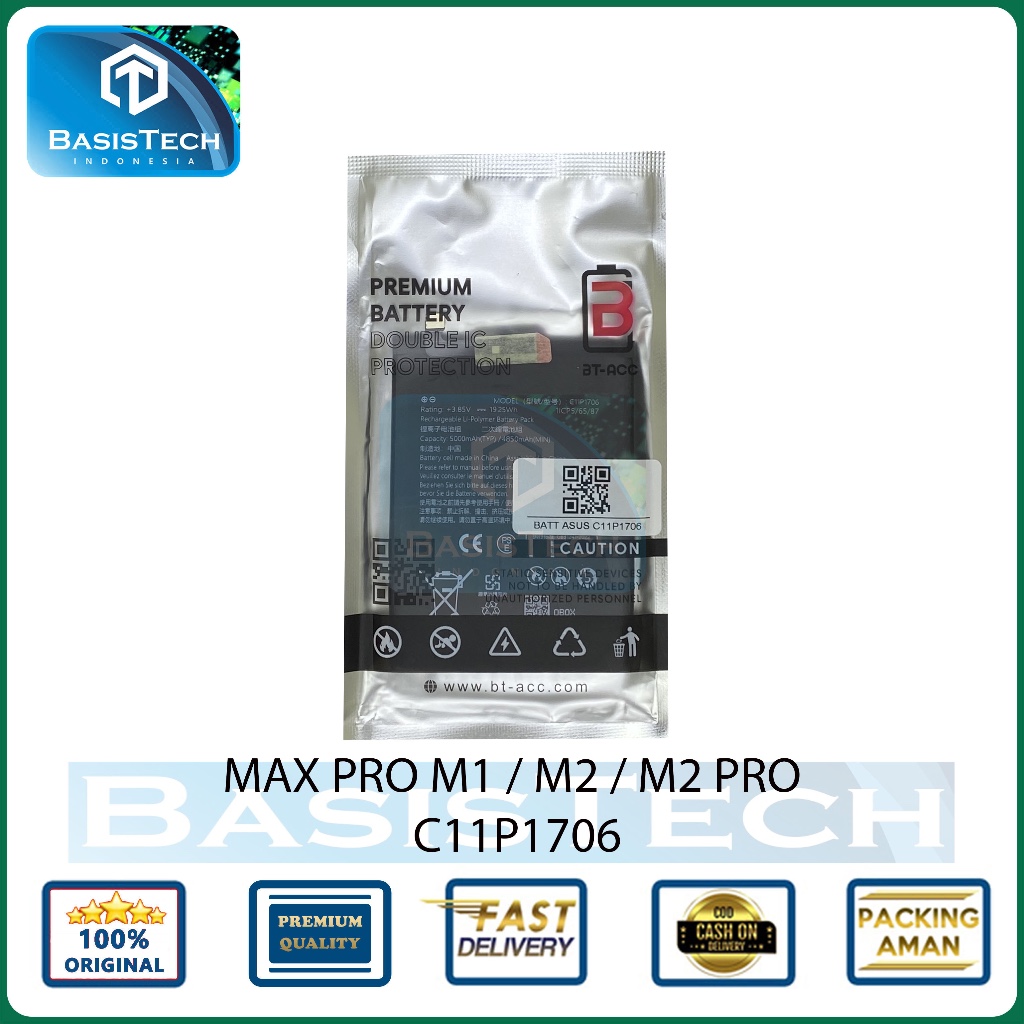 BATERAI ASUS ZENFONE MAX PRO M1 ZB601KL ZB602KL X00TD - ZENFONE MAX PRO M2 ZB631KL X01BDA - BT-ACC D