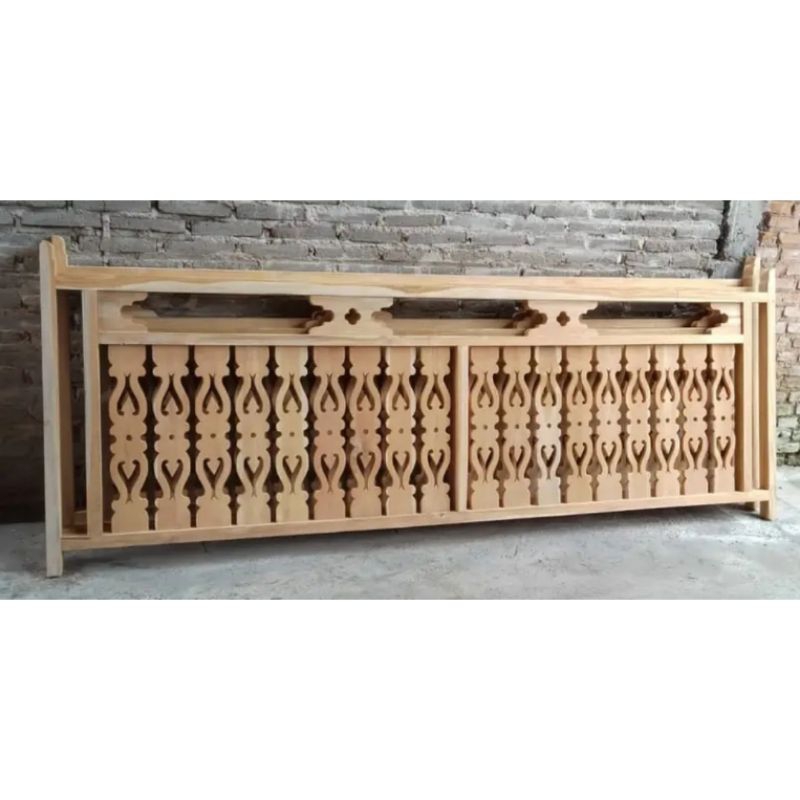 Pagar rumah joglo jati solid