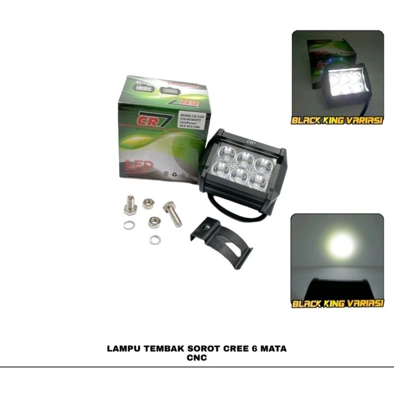 lampu tembak lampu sorot led 6 mata universal motor mobil lampu touring / lampu motor / lampu sorot