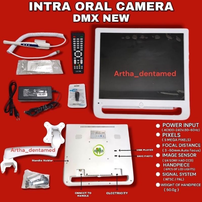 DENTAL INTRA ORAL INTRAORAL KAMERA CAMERA PLUS BRACKET MONITOR Intraoral New Handle