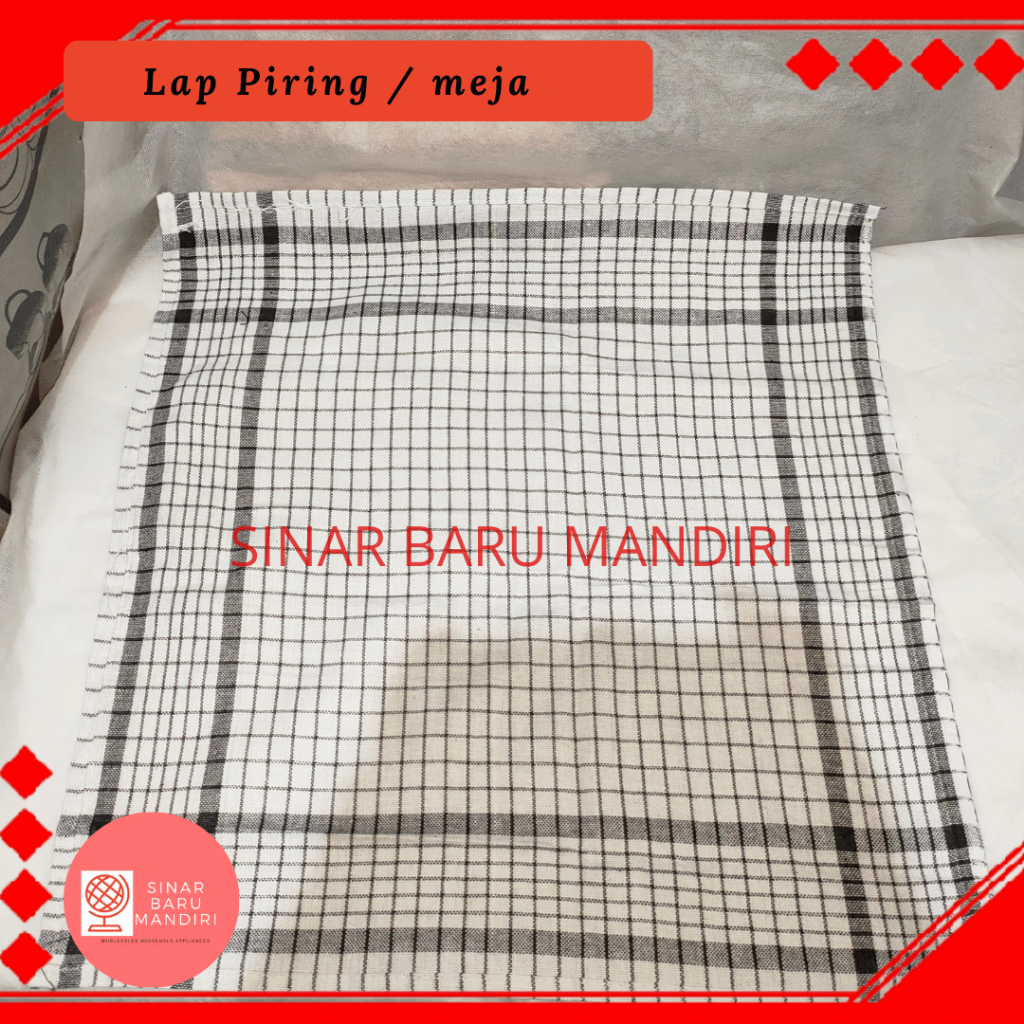 Lap Piring / Lap Kotak / Lap Meja /  Serbet kotak/ Satuan