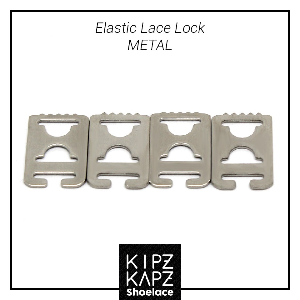 BAC342 Penjualan TerbaikCOD KIPZKAPZ TALI SEPATU ELASTIS KARET  SHOELACE ELASTIC ANCHOR CLIP LOCK KU