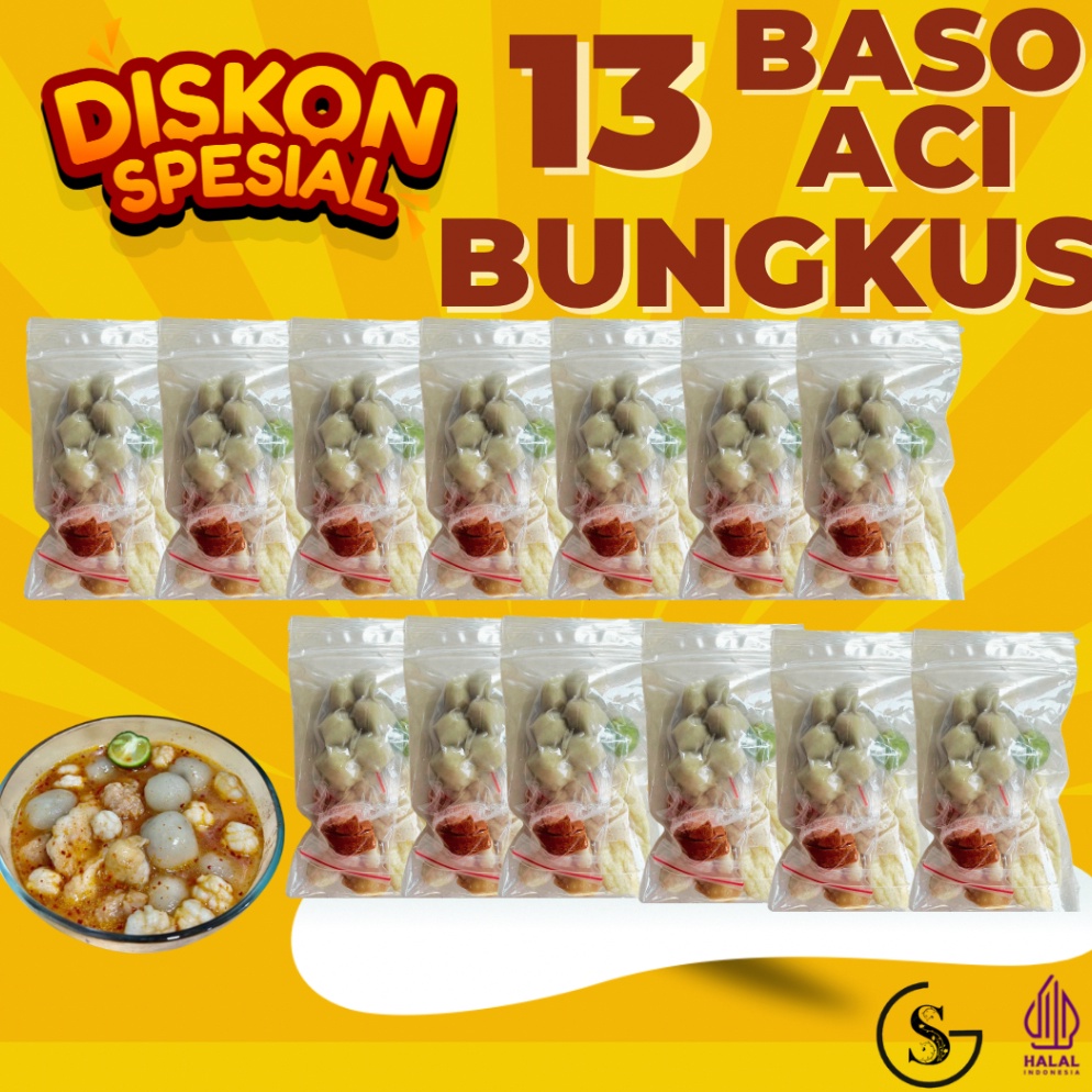 

VKX986 GROSIR 13 BUNGKUS BASO ACI SI HEMAT BANGET
