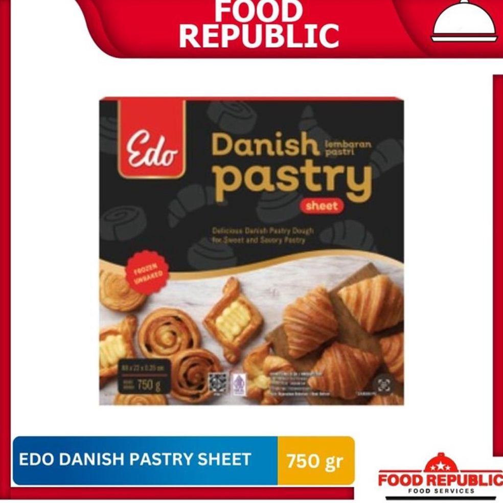 

FDA669 Dikon Edo Danish Pastry Sheet 75 Gram