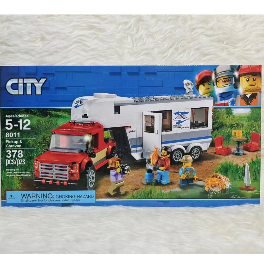 Bricks Block CityPick up & caravan 8011 anak mainan toys