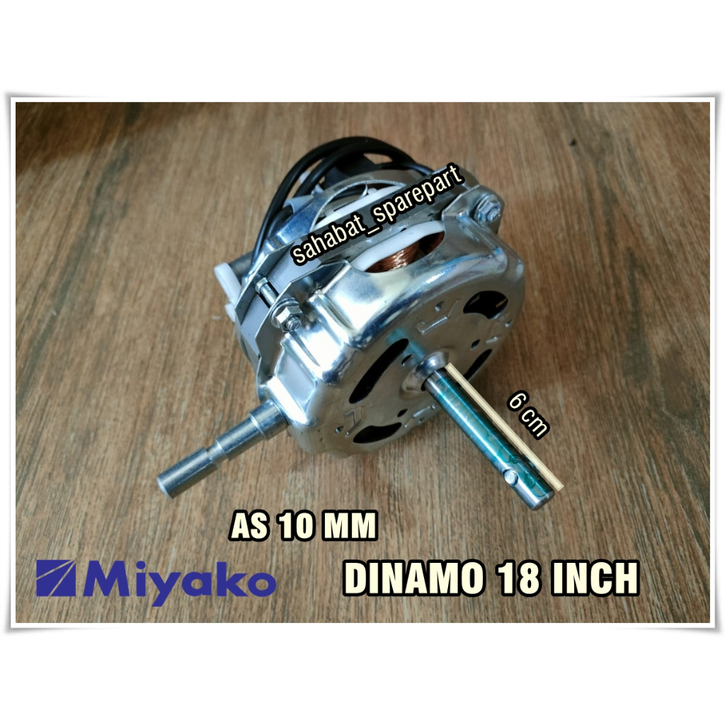 DINAMO KIPAS MIYAKO 18 INCH BODI MODEL BULAT MODEL GEAR BOX MANUAL ORIGINAL