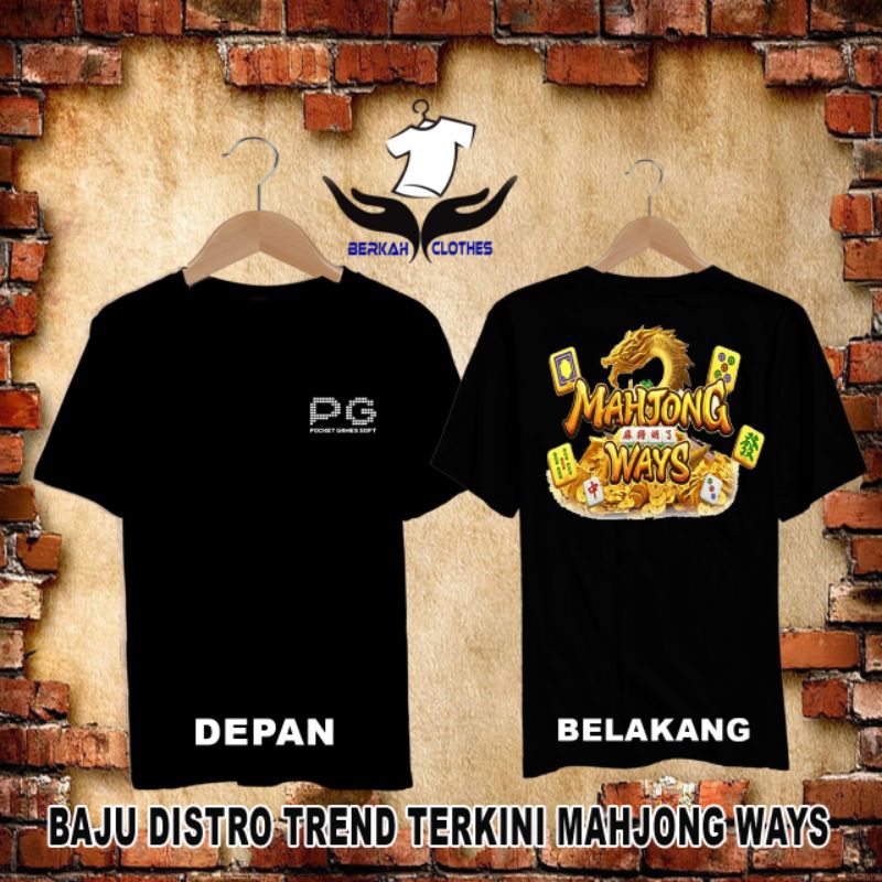 Kaos Mahjong Ways PG Soft / Baju Distro Mahjong Ways  / Tshirt Terlaris