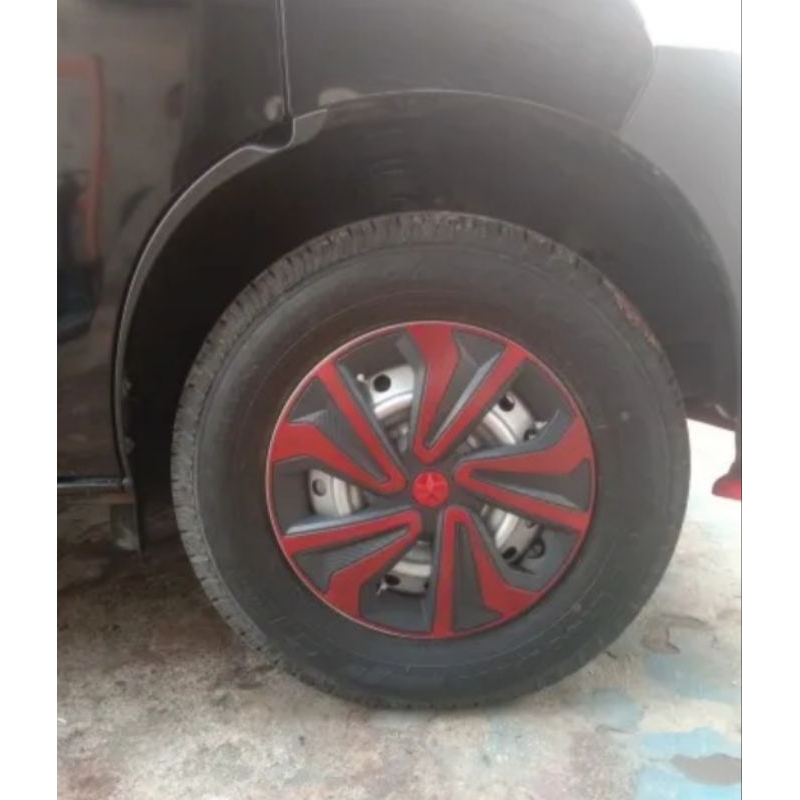 Whell cover dop roda ring 14 harga untuk 1 set isi 4 cocok untuk velg kaleng mobil All new avanza xe