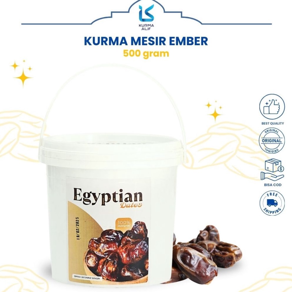 

URR444 1111 Kurma Mesir Madu Kemasan Ember Egypt Dates