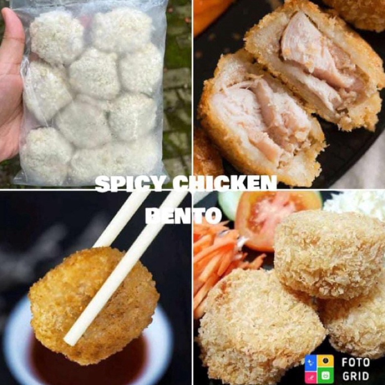 

TMN261 Terbaru spicy chicken bento isi 1