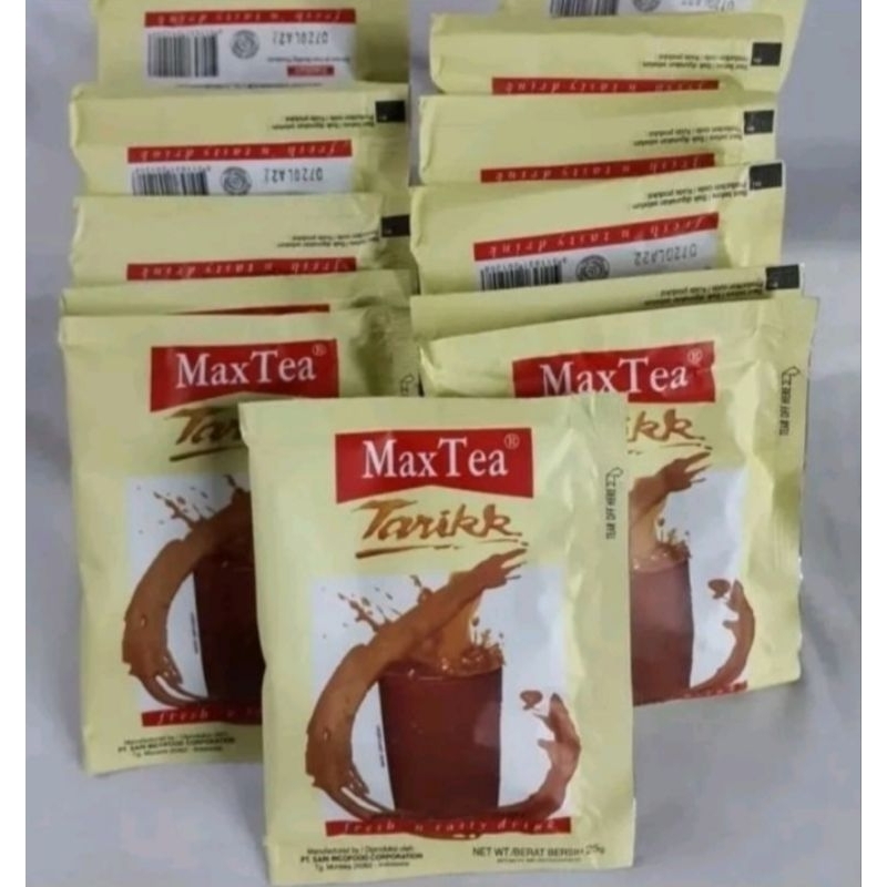 

MAX TEA TARIKK 1 RENCENG ISI 10 SACHET