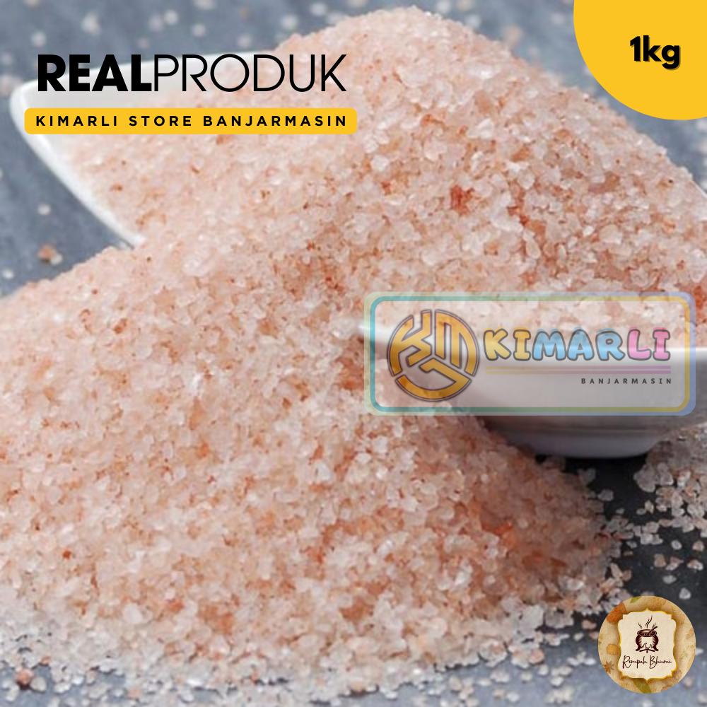 

1kg || Garam Himalaya Premium Organic Original 100% Natural | Himsalt Organik Himalayan Pink Salt Pure Murni Sea Salt Rock Salt By. Kimarli.Store