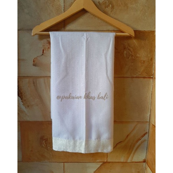 ART O83W SAPUT GARIS PUTIH  SAPUT PUTIH DEWASA  KAIN BALI  SAPUT MURAH