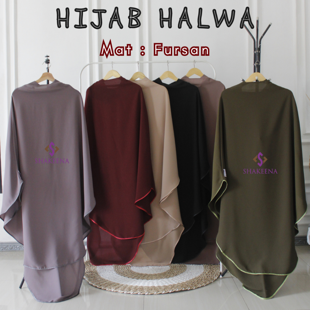 Khimar premium Fursan-Khimar syari mewah-Hijab syari Lebaran