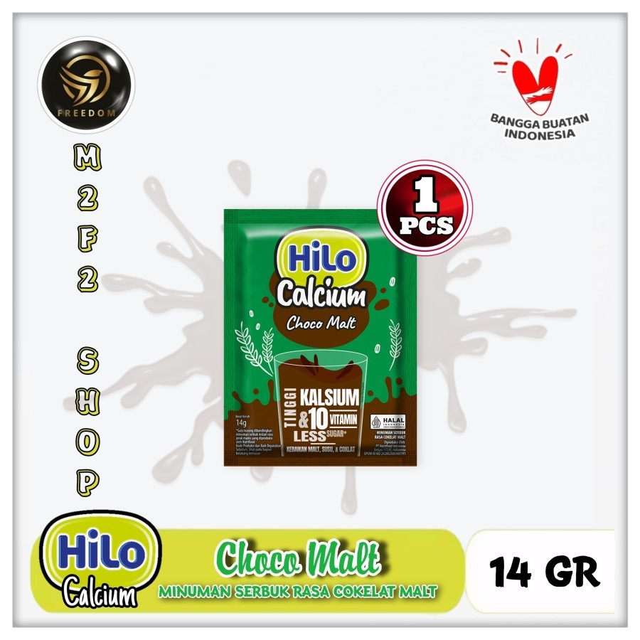 

Susu HiLo Calcium Choco Malt | Serbuk Cokelat Tinggi Kalsium Sachet - 14 gr (Kemasan Satuan)