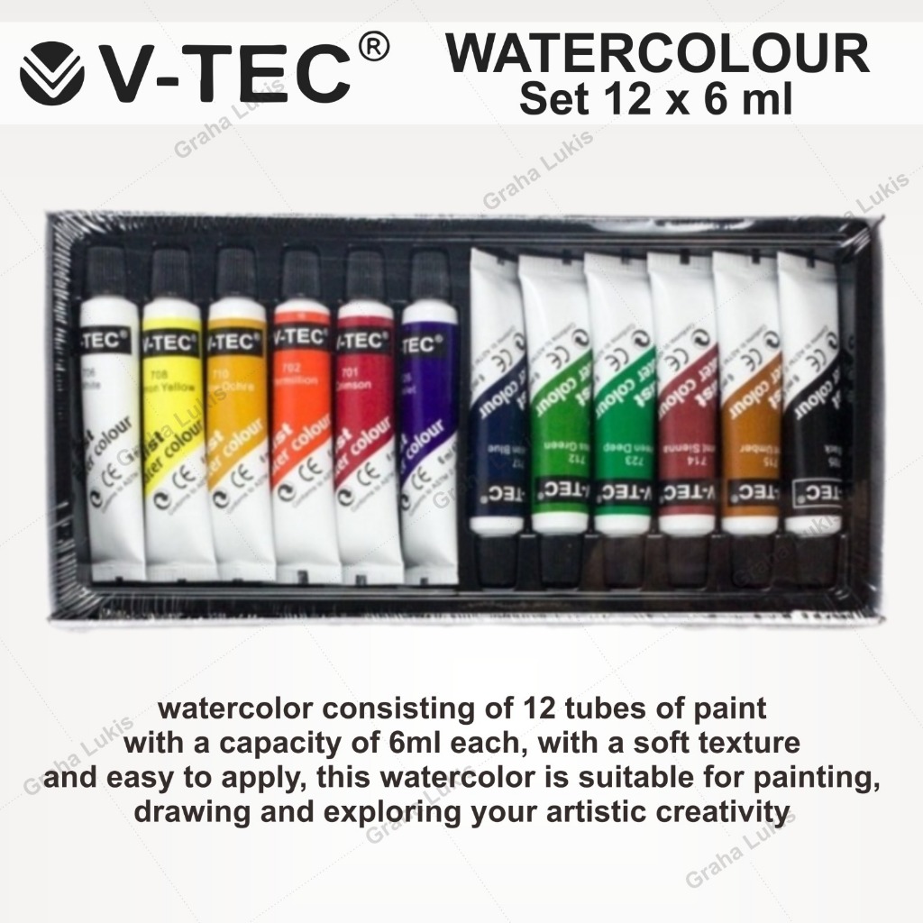 

V-Tec Watercolour 12x6ml - Cat Air merk V-Tec