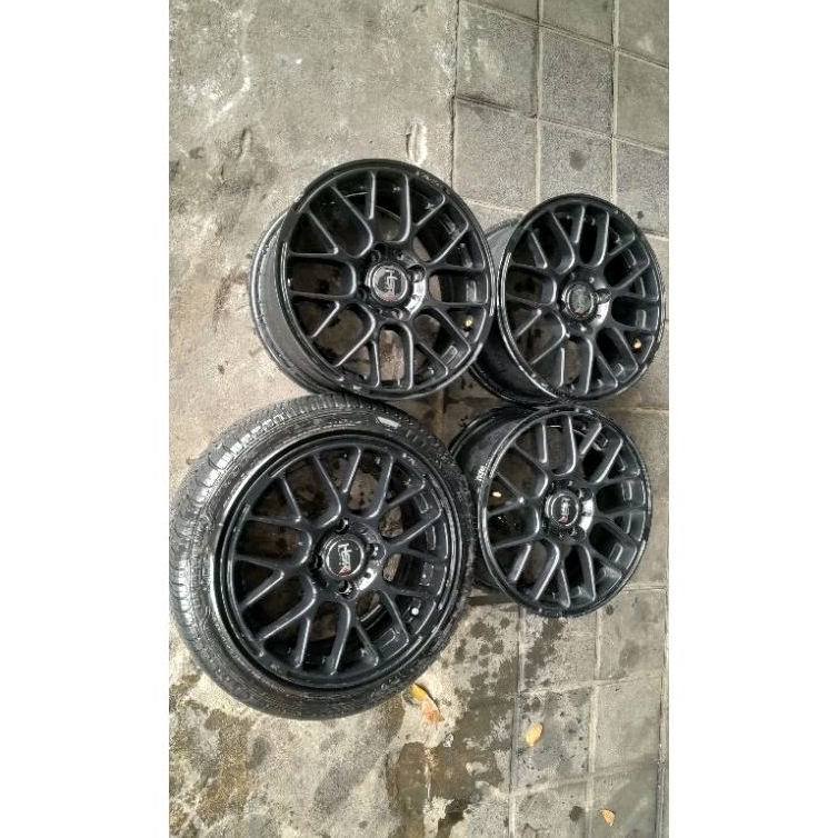 VELG SEKEN MOBIL RACING HSR RING 14 LEBAR 6 BAUT 4X100 VELG ONLY