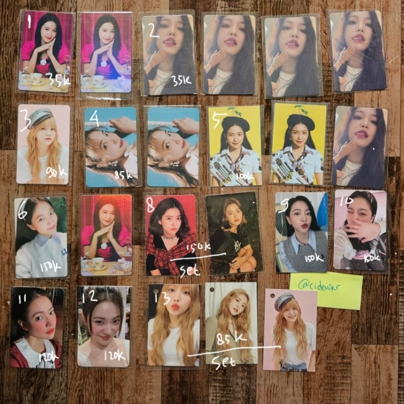 PHOTOCARD PC YERI RED VELVET RV OFFICIAL