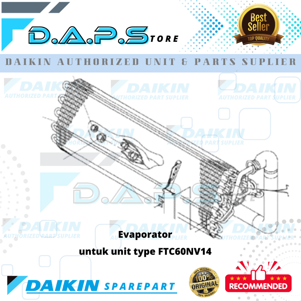 Evap - Evaporator AC DAIKIN Thailand 2,5 PK FTC60NV14