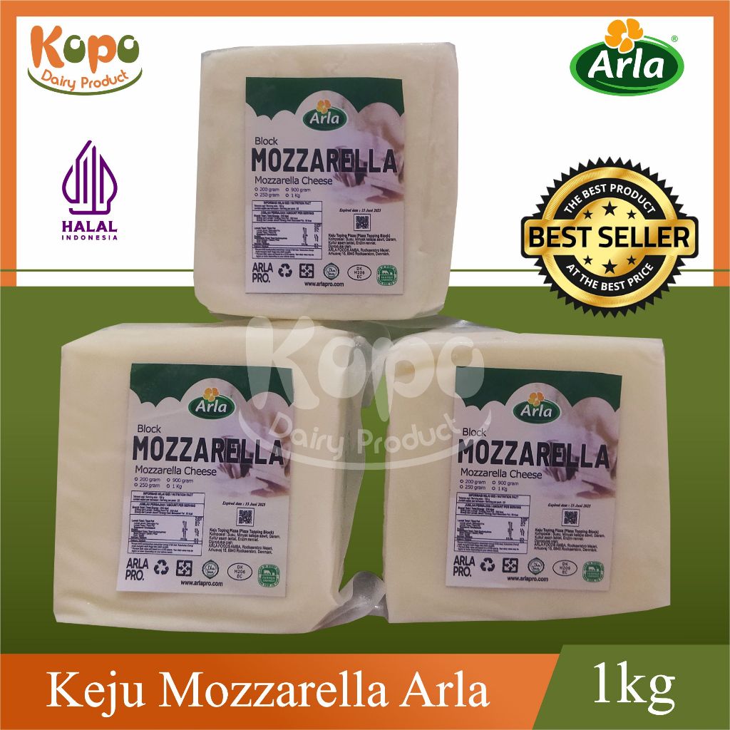 

Keju Mozzarella Arla - Mozzarella Chesse - Arla Mozzarella Chesse (1kg)
