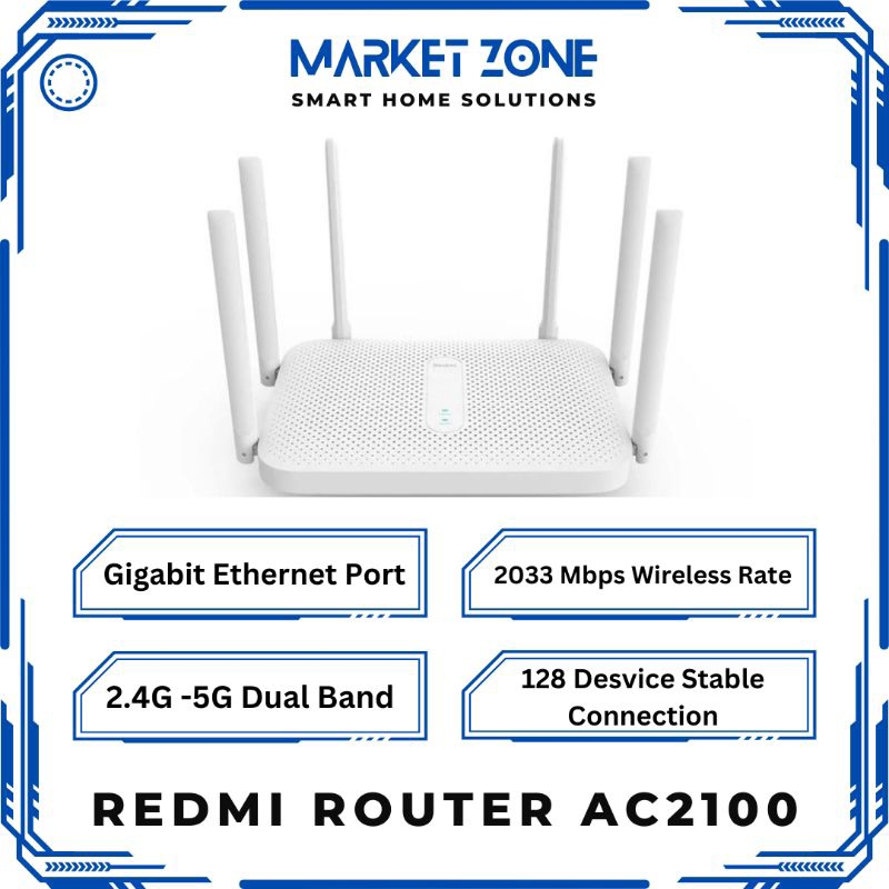 Redmi Router AC2100 Gigabit 2033 Mbps Wireless Dual Band 6 Antenna