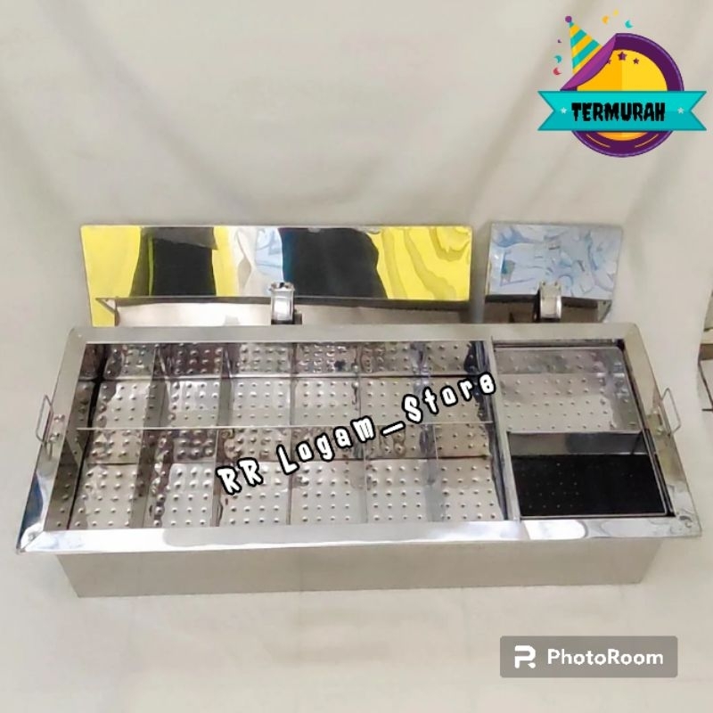 Dandang Bakso Prasmanan Dandang bakso kotak sekat ukuran 105cm PO