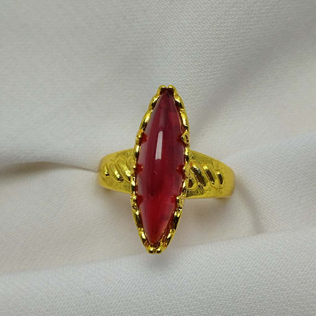 Cincin Emas Wanita korea silver murah polos couple muda korea anti karat  22K ( Emas) Gold Anti Lunt