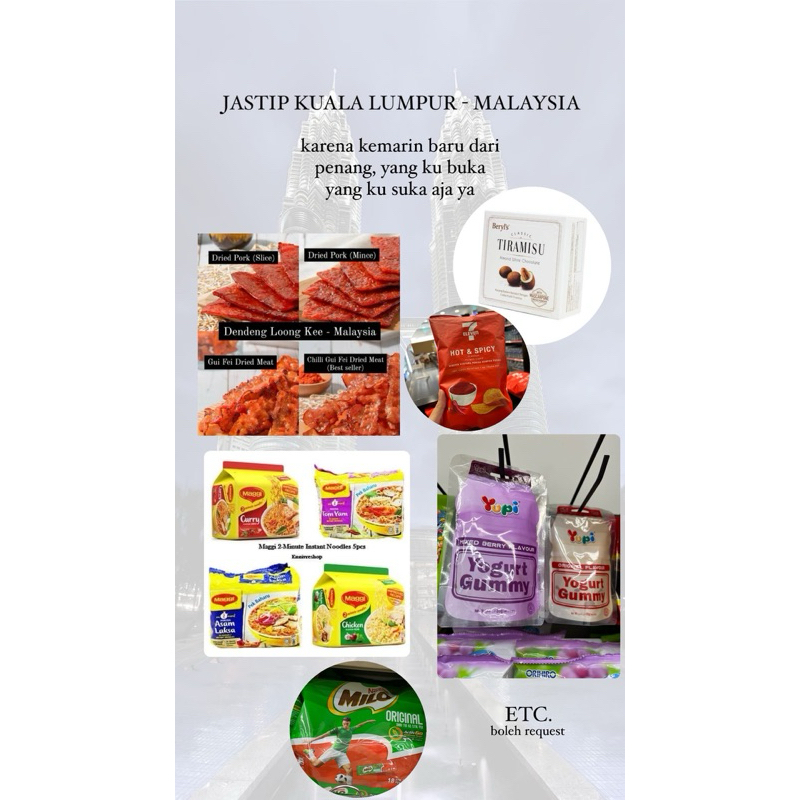 

Jastip Malaysia Kuala Lumpur Malay KL