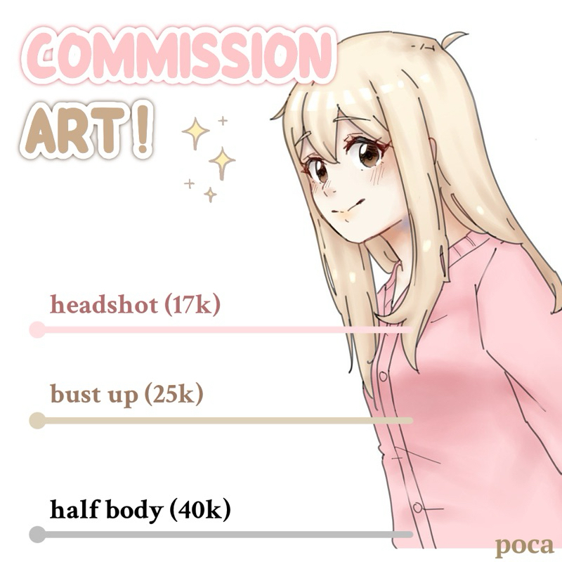 COMMISSION ART | JASA GAMBAR - by poca