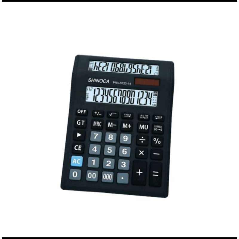 

kalkulator dual display 14 digit shinoca Pra-8123