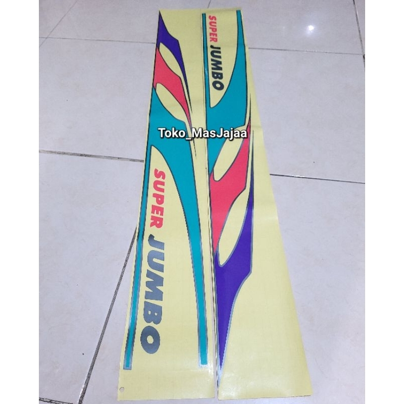 Sticker stiker body daihatsu espass zebra super jumbo 1.0 1.3 1.5 pick up / stiker super jumbo espas