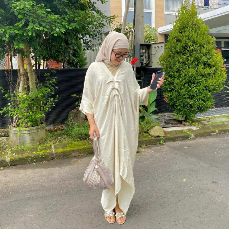 Miss Nomi ‐ Kanya Kaftan Lebaran / Baju Kondangan / Dress / Hijab / Baju Wanita
