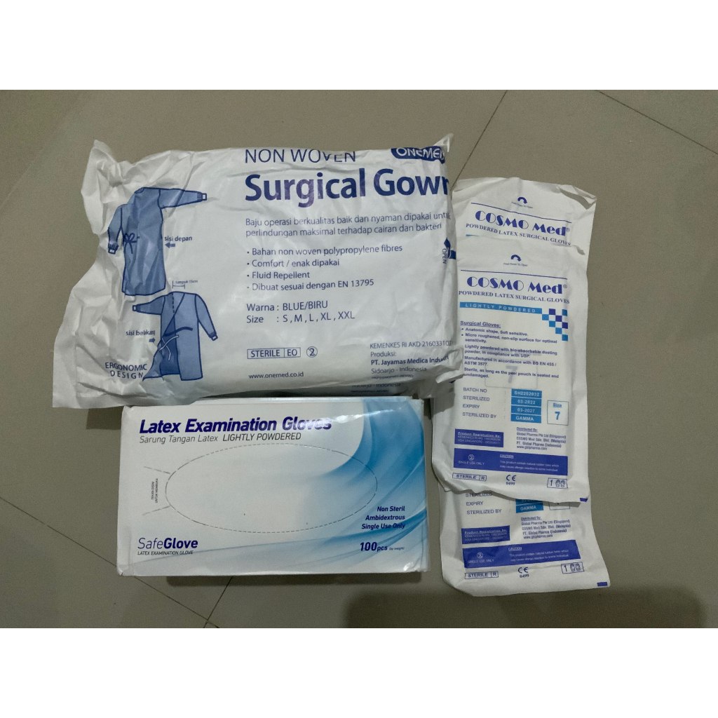 JUAL RUGI | Handscoon Latex Gloves, Surgical Gown Steril, Handscoon Latex Gloves Powdered Steril | S
