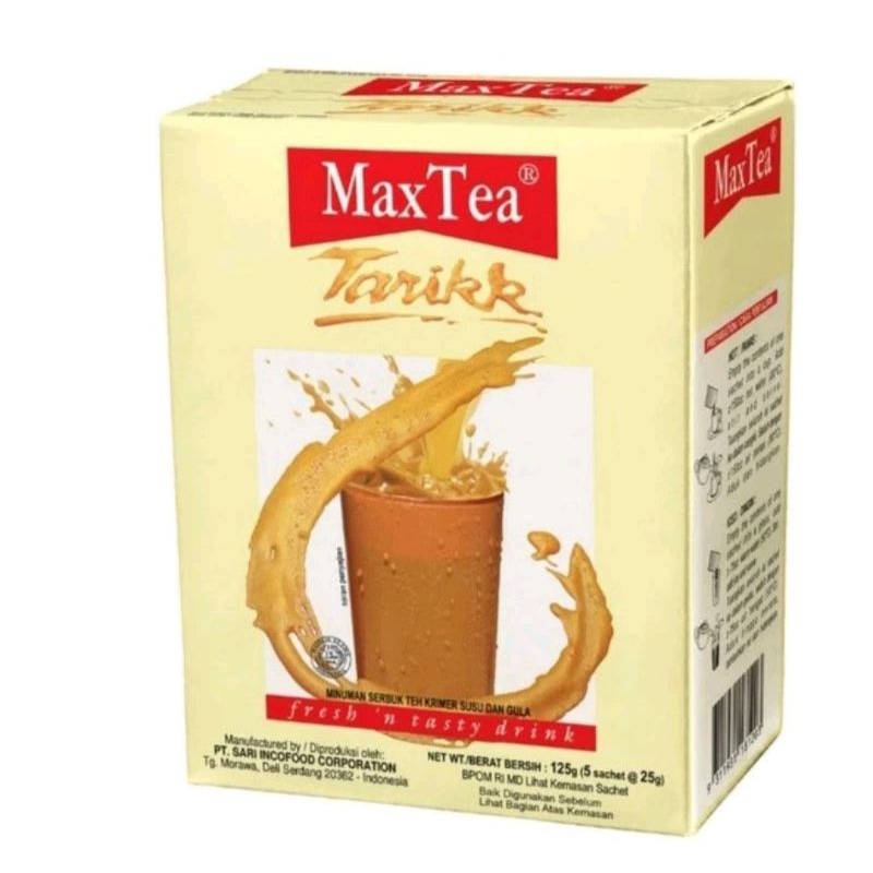 

Indocafe Maxtea Teh tarik isi 5 Saset ( 5 Sachet)