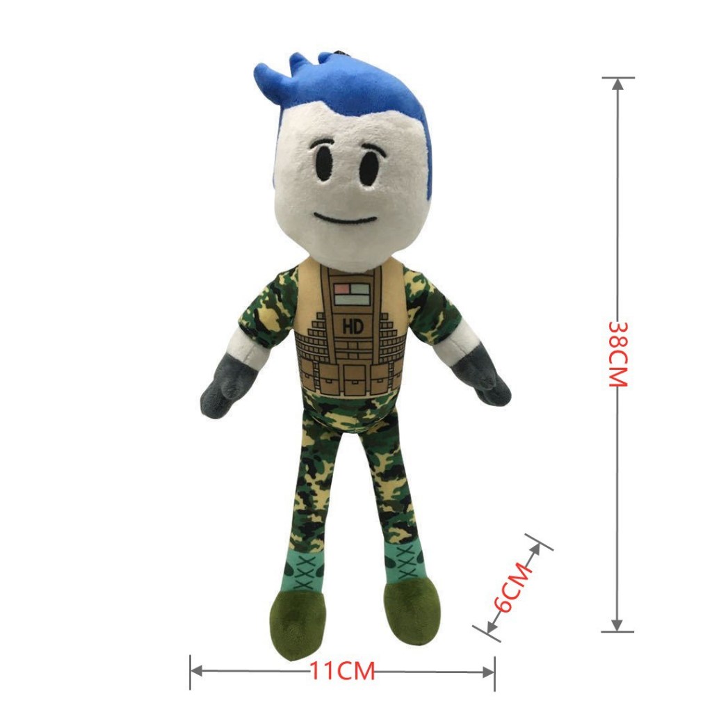 Boneka Roblox Game 38cm Boneka Roblox Army Boneka Tentara New