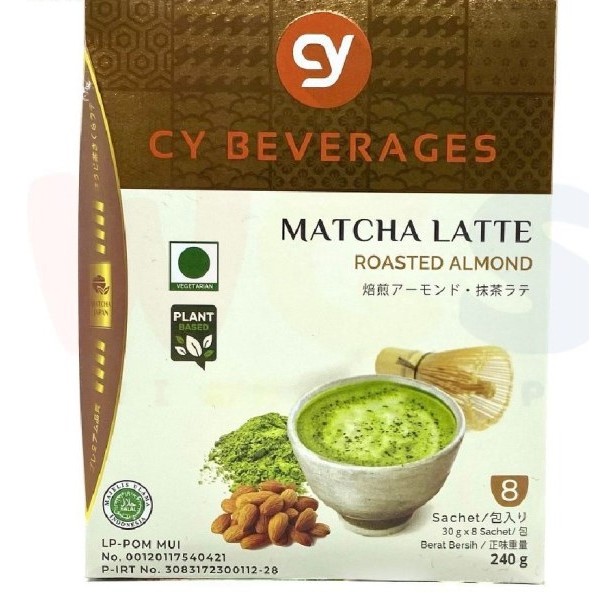 

CY Beverages Matcha Latte Roasted Almond (30gr@8Sachet ) 240gr