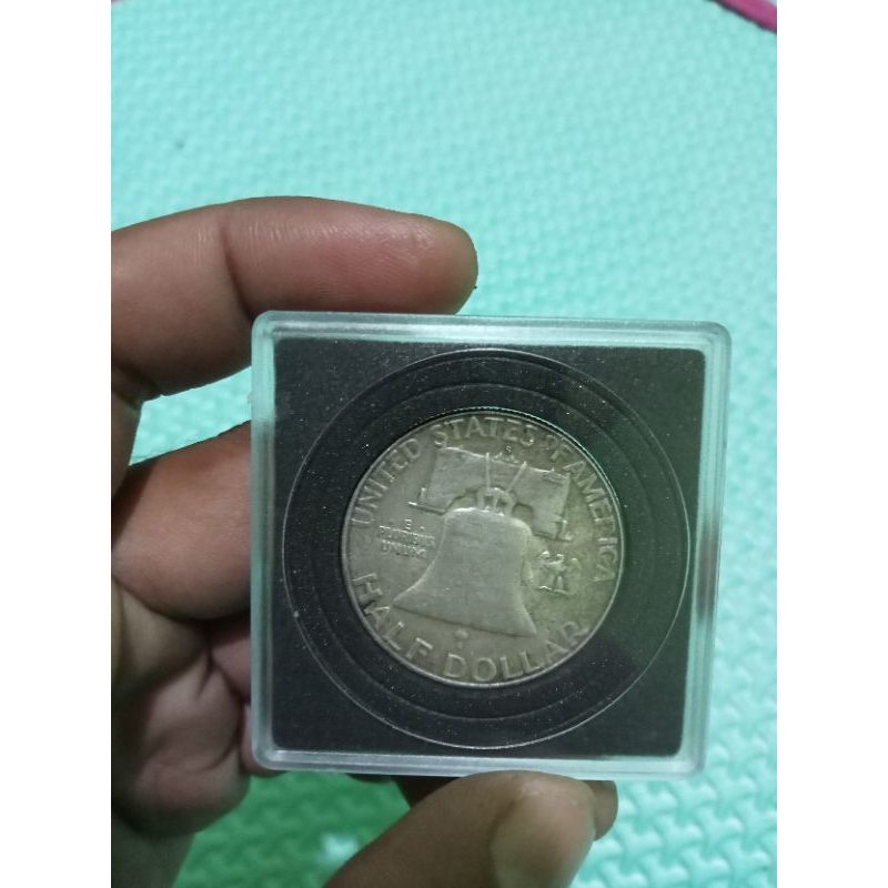 koin perak half dollar 1954