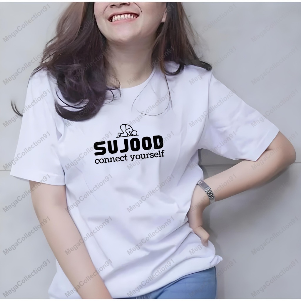 KAOS WANITA SUJOOD CONNECT YOURSELF  ATASAN WANITA LENGAN PENDEK BAJU WANITA