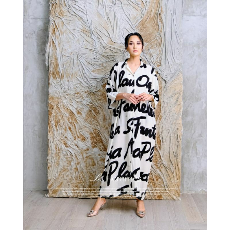 DRESS CE HOMEWEAR ASH WHITE ORI / DRESS PREMIUM / DRESS MURAH / DRESS LUCU / DRESS JUMBO