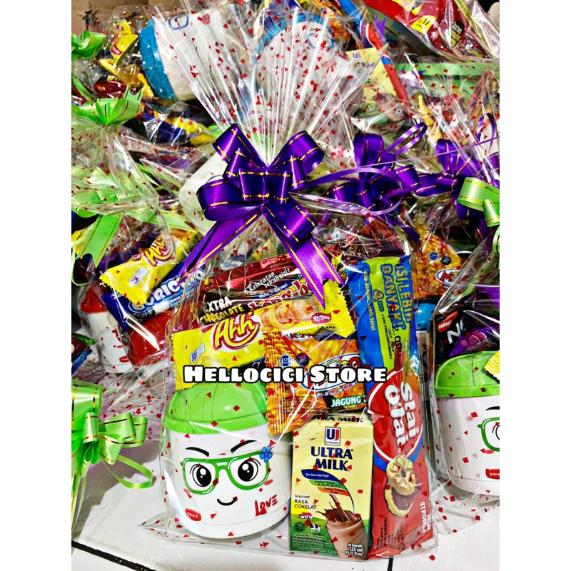 

PARCEL SNACK BINGKISAN + GELAS TRIXY TOPI ANAK KEMASAN ULANG TAHUN