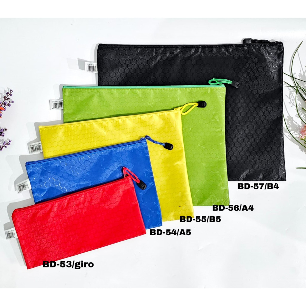 

ZIPPER SLETING MAP KANTONG DOMPET SERBAGUNA PEN CASE ZIP BAG A6 KAIN RESLETING