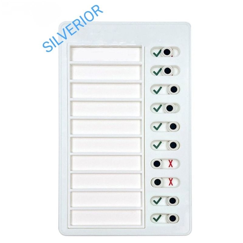 

Papan lembar centang daftar kerja jadwal tugas schedule target board