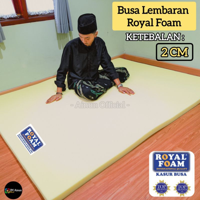 Lotsoolup Busa Kasur Royal Foam Lembaran Tebal 2Cm 100X150Cm / 200X150Cm Busa Yellow Super Untuk