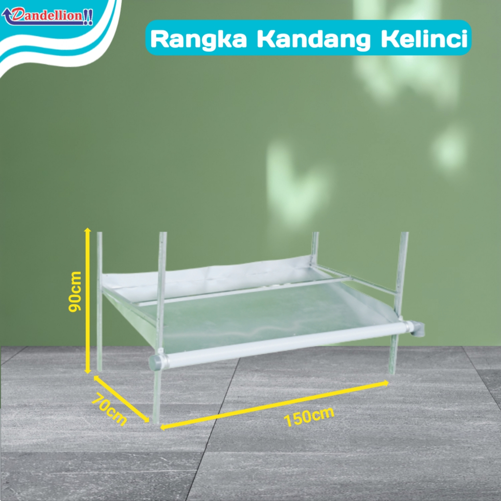 Rangka Kandang kelinci Galvanis 1 tingkat | 120.70.40 | 150.70.40 | 150.70.50cm