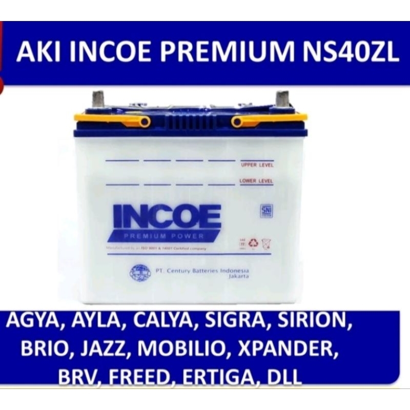 Aki INCOE Premium aki mobil agya ayla INPR-NS40ZL