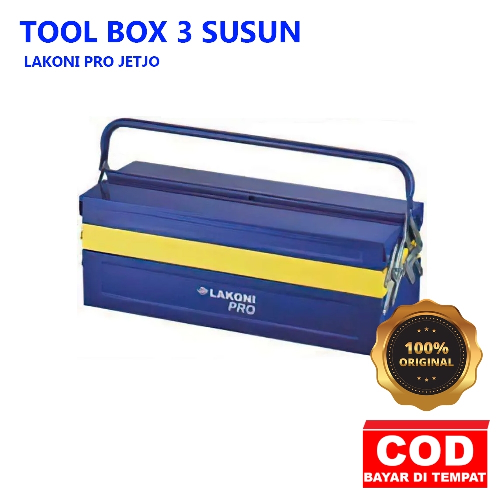 LAKONI TOOL BOX 3 SUSUN TOOLBOX BESI  TOOLS - ALAT PERKAKAS