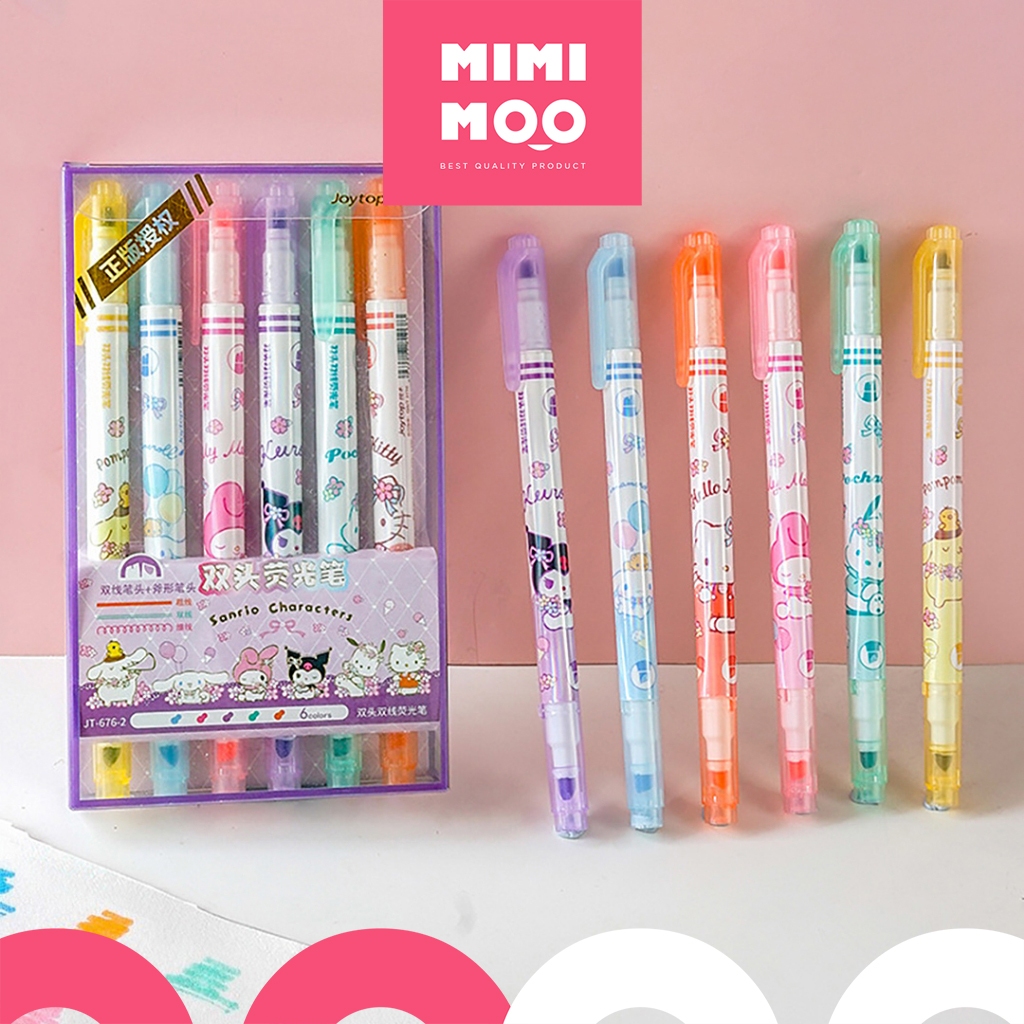 

MIMIMOO Highlighter Pen Marker Lucu Sanrio Cinnamoroll Kuromi