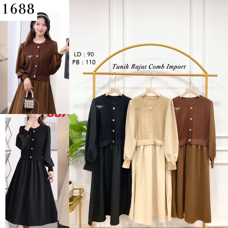 CCTDS - VNS - 1688 - Tunik Rajut Kancing