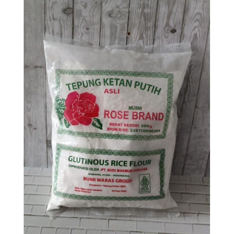 

Tepung Ketan Putih Rose Brand 500 gram